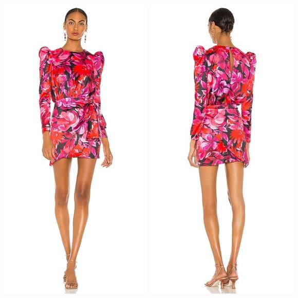 NBD Levigne Mini Dress in Dark Floral XS - Picture 1 of 15